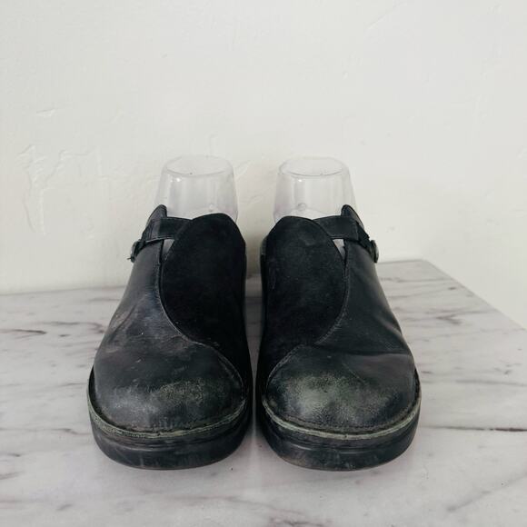 Naot Black Leather Slide Mules Women’s Size 6.5 - Picture 2 of 10